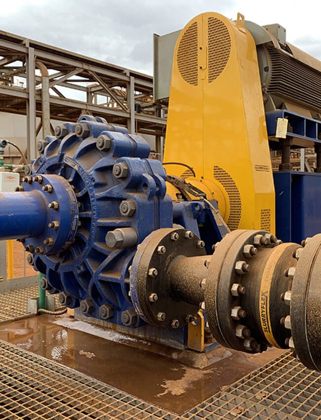 Тяжёлый гравийный насос на обогатительной фабрике